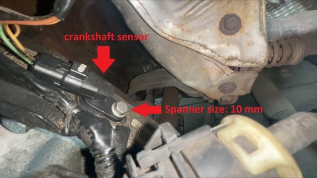 Renault Clio 3 - 2006 - 1.6 16V - Crankshaft Sensor location смотреть онлайн