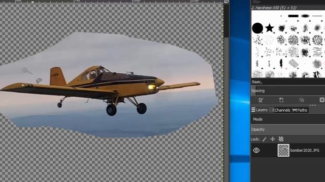 GIMP - Removing the Background (Bomber Plane in New Brunswick) смотреть онлайн