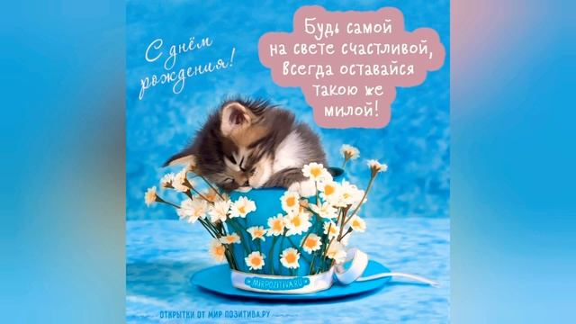 Прикольное поздравление с днём рождения подруге, девушке, женщине смотреть онлайн