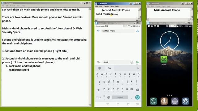 Dr.web security space for Android - ( set Anti-theft) смотреть онлайн