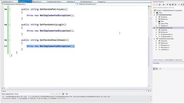 Примеры C#. DataGenerator. Dependency Injection смотреть онлайн