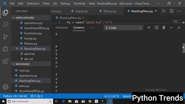 Read Files by using Python - Python Trends | Learn Python From Basic To Advance #19 смотреть онлайн