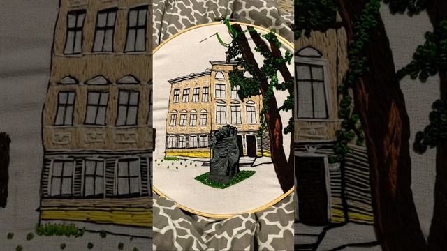 Вишивка будівель. Бродівська гімназія імені Івана Труша #youtubeshort #броди #вишивка #школа смотреть онлайн