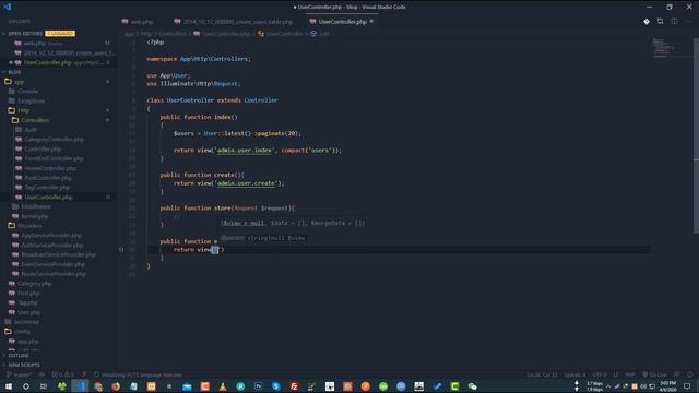 User CRUD ( Part 23 ) - Laravel Blog Development Bangla Tutorial смотреть онлайн