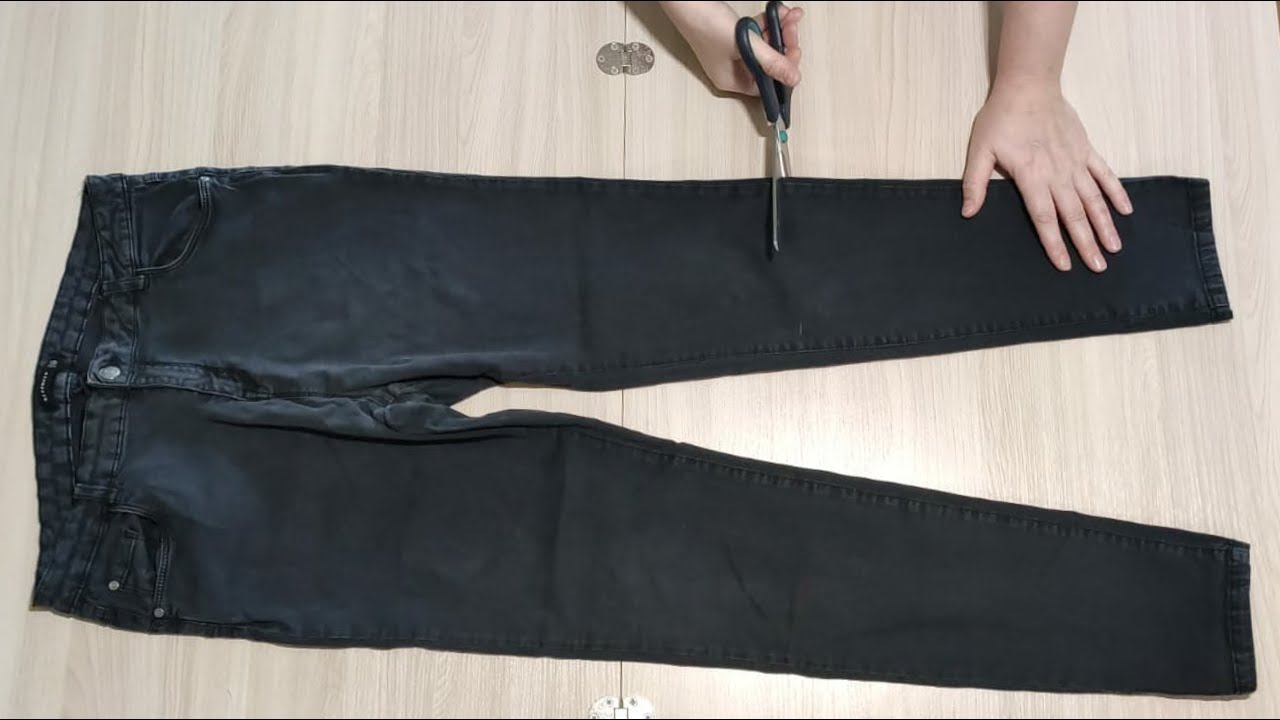 (DIY) Давайте переделаем старые протертые джинсы в модную вещь! смотреть онлайн