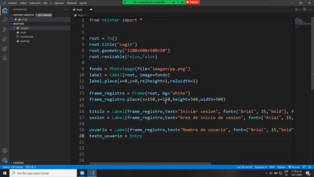 Como crear un Login con tkinter en Python смотреть онлайн