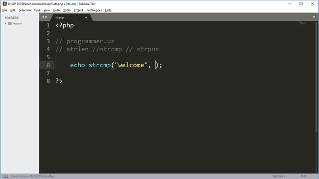 09 String funksiyalari - String functions - Php Uz смотреть онлайн