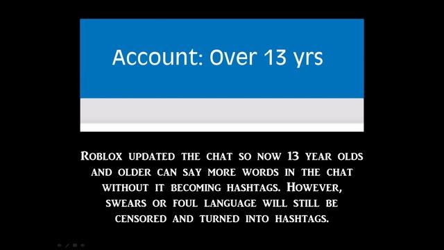 Roblox "Account: Over 13 Yrs" Explained смотреть онлайн