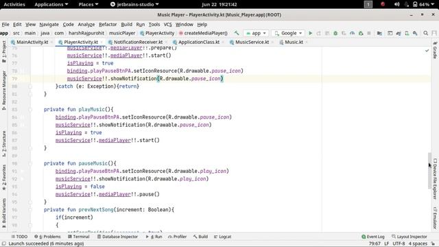 39.Next & Previous in Notification | Music Player Application | Android Development Kotlin in Hindi смотреть онлайн