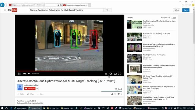 OpenCV 3 Multiple Object Tracking by Image Subtraction C++ full source code смотреть онлайн
