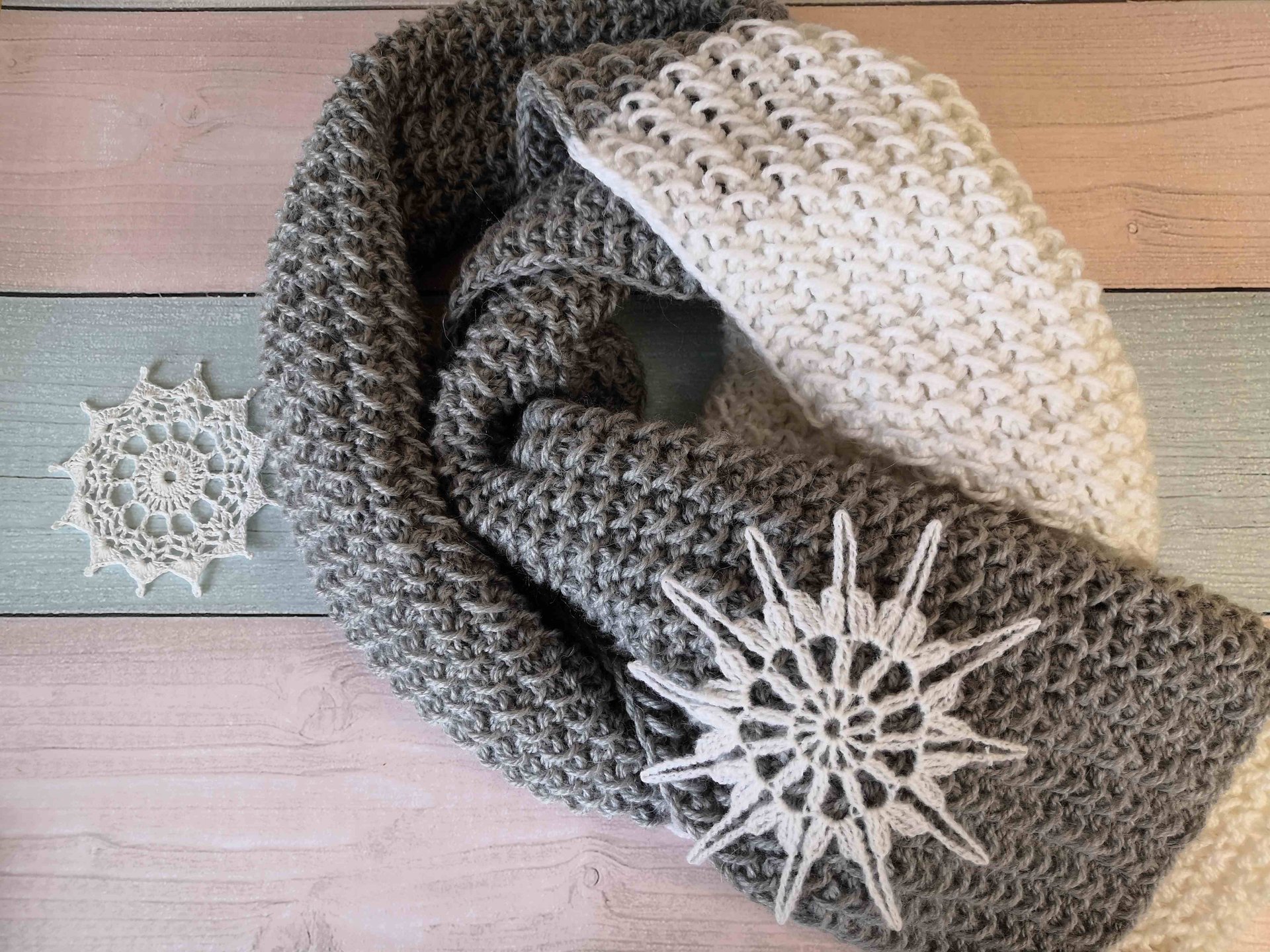 Легкий узор для шарфа и снуда. Обзор шарфа + Мастер-Класс. смотреть онлайн