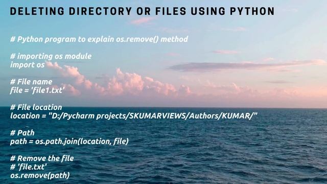 OS Module in Python смотреть онлайн