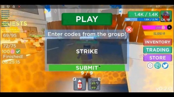 Roblox Zombie Strike [CODES!]