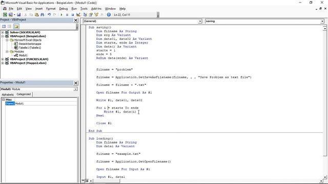 VBA -Write in external text files and read from external text files смотреть онлайн