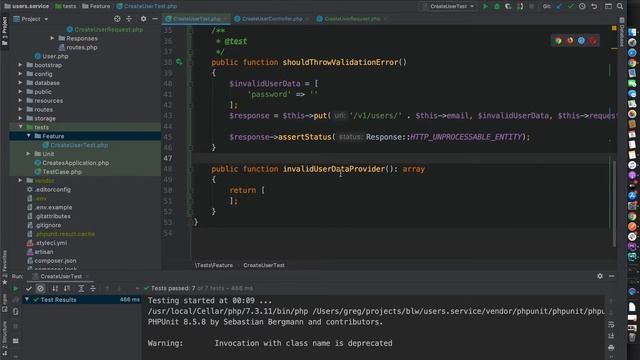 Laravel HTTP Feature testing - Sad Path смотреть онлайн