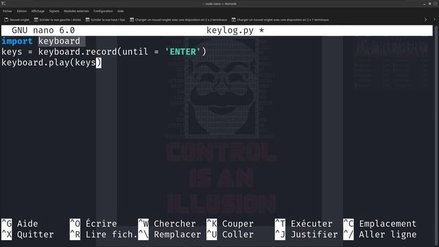 SALTINBANK - PYTHON FOR PENTESTER: Coder un keylogger - comprendre comment on enregistre les frappe смотреть онлайн