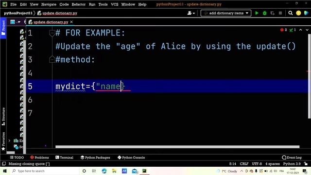 Update Method of a Dictionary || Part-61 || Python Tutorial for Beginners смотреть онлайн
