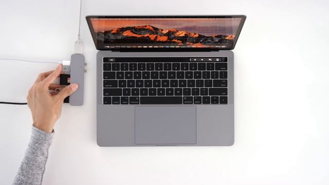 HyperDrive™ Compact Thunderbolt 3 USB-C Hub For 2016 MacBook Pro