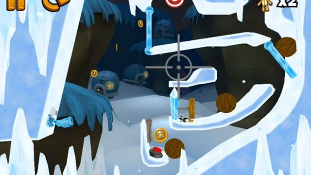 Ragdoll Blaster 3 Crystal Caves 2-13 Redirect 3 Stars Tutorial Walkthrough смотреть онлайн