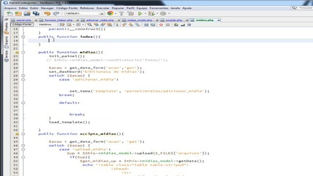 Criando um CMS em CI - Trabalhando na tela de Midias - Parte 14c смотреть онлайн