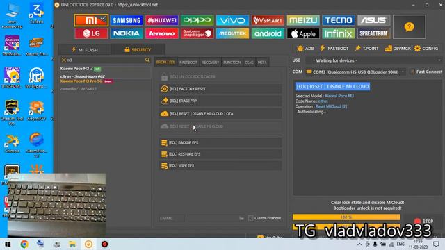 Poco M3 Mi Account Frp Miui14 Unlocktool