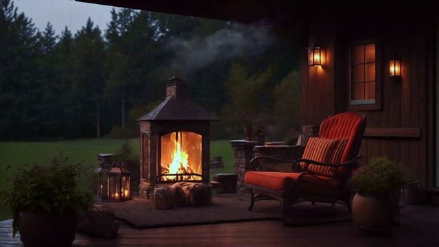 Уютная атмосфера на крыльце для снятия стресса и уменьшения беспокойства смотреть онлайн