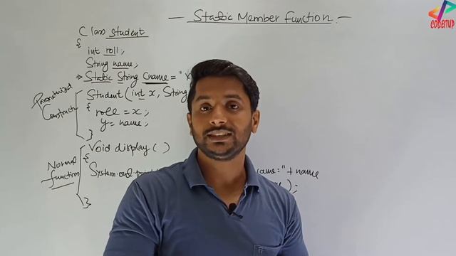 Static Member Function | Java Programming | In Hindi смотреть онлайн
