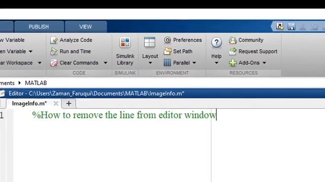 How to Remove the Line of Matlab Editor Window? смотреть онлайн