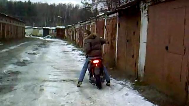 Зимой на скутере часть 2 ( Na_Moto №6) смотреть онлайн