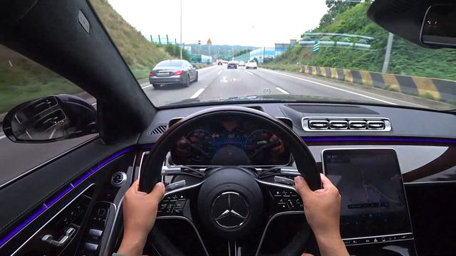 2021 Mercedes Benz S580 4Matic POV test drive смотреть онлайн