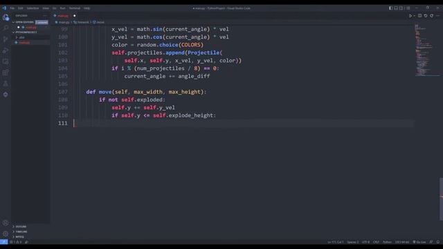 Python PyGame Fireworks Game смотреть онлайн