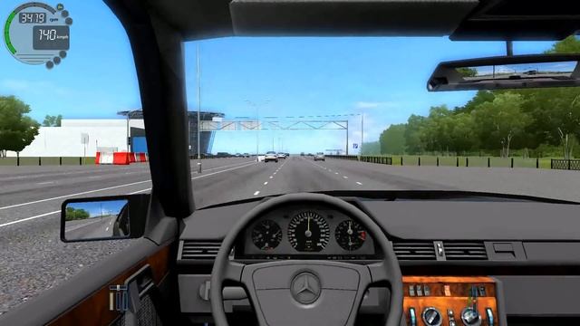 City Car Driving 1.5.3 Mercedes E320 W124 [G27] смотреть онлайн