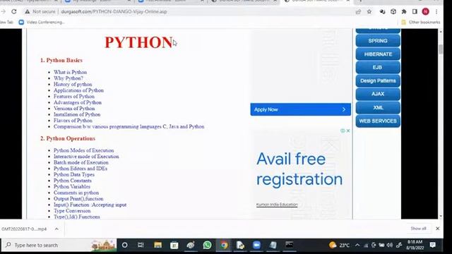 PYTHON by Mr. Vijay Sir смотреть онлайн