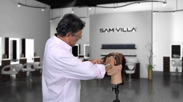 How To Easily Frame Hair Around The Face Using a Twist Cutting Technique смотреть онлайн