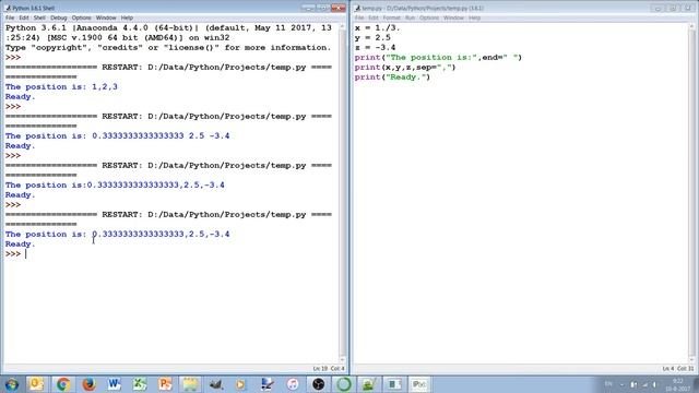 1 Python 3 print options and formatting your output (AE1205) смотреть онлайн