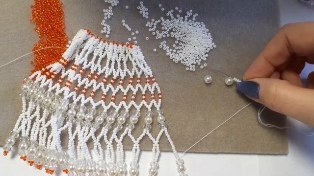 Мастер класс по плетению ёлочного шарика из бисера смотреть онлайн