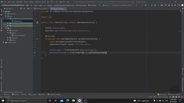 How to disable button when edittext is empty | editext textwatcher | textwatcher in android studio смотреть онлайн