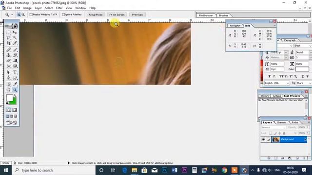 Photoshop 7 0 Part # 31 Hand Tool,Zoom Tool हिन्दी में शिखे смотреть онлайн