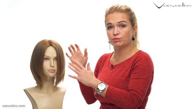 Короткий парик из натуральных волос под заказ Voevodins. смотреть онлайн