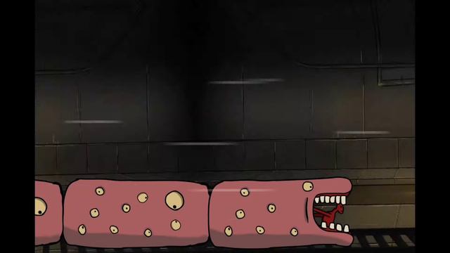 Анимация «Пирамидоголовый против Пожирателя поездов».