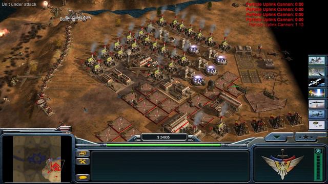 Usa Laser General 10K GOLD $$$ - Command Conquer & Generals Zero Hour 1 vs 7 HARD Generals Gameplay смотреть онлайн
