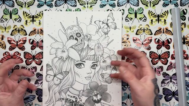 Alluring Portraits by Lika Lendel | Colouring Book Review смотреть онлайн