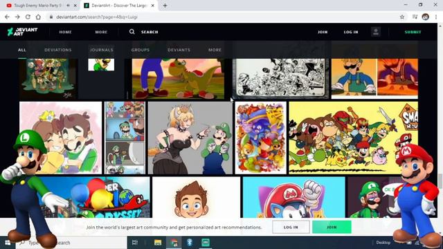 What Are These Arts?! | Mario And Luigi Visits Deviantart