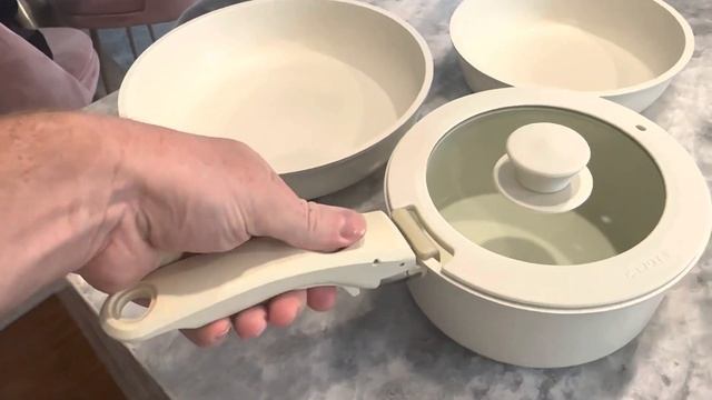 CAROTE Cookware Sets, Nonstick Pots and Pans Set Detachable Handle - 1 Minute Review смотреть онлайн