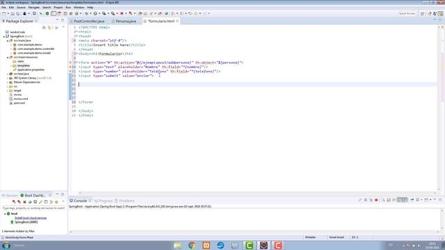 7.-Desarrollo web con Spring: Petición POST a través de formulario смотреть онлайн