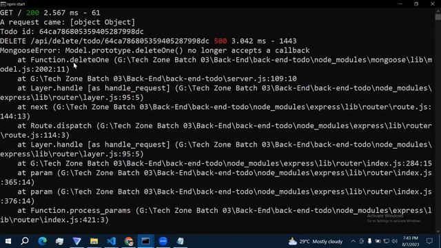 Back-End Dev | Build a FULL STACK app with React, Express, Node & Mongo DB | Delete data Delete Api смотреть онлайн