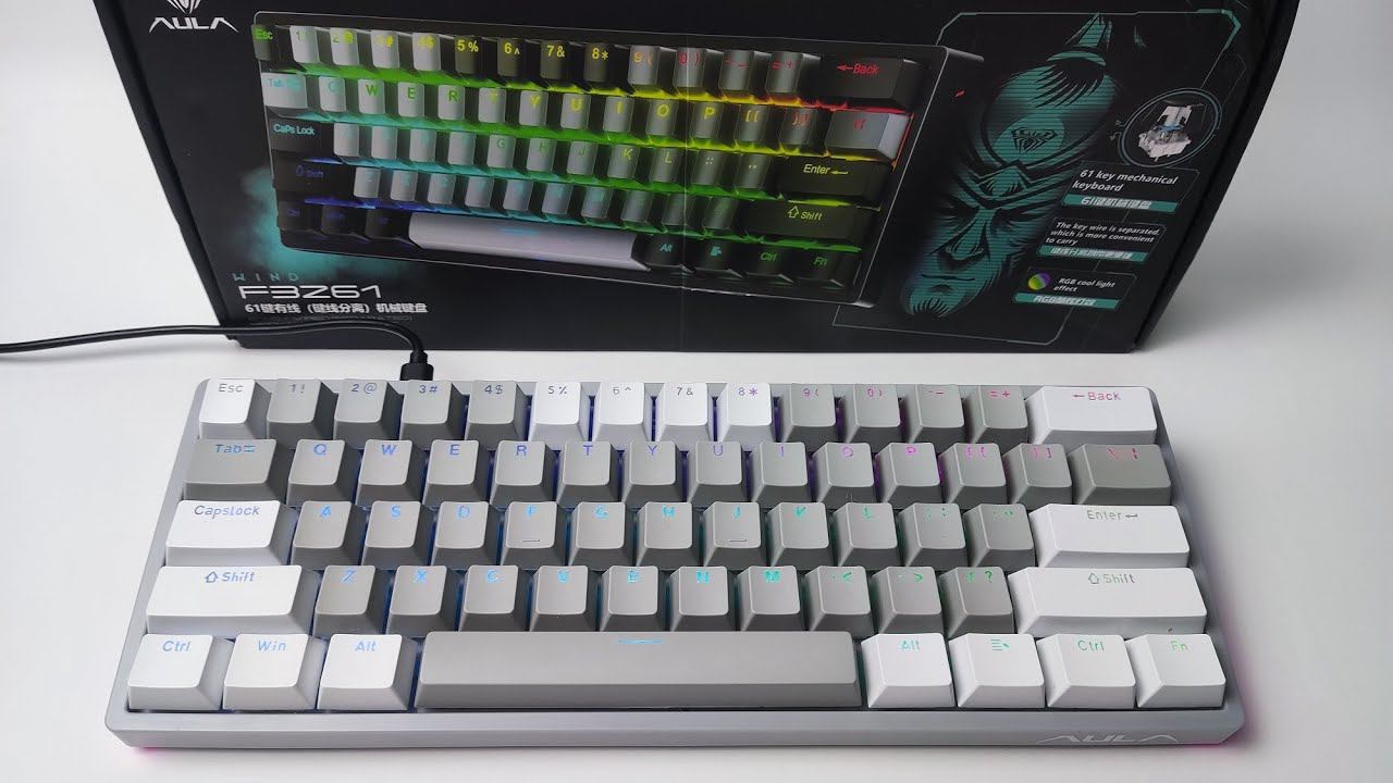 МЕХАНИЧЕСКАЯ ИГРОВАЯ КЛАВИАТУРА AULA F3261 RGB ОБЗОР смотреть онлайн