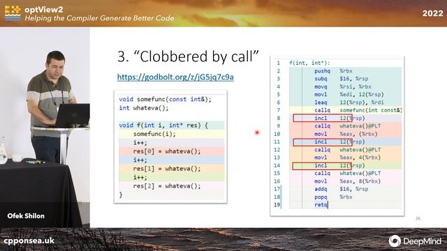 OptView2 - Helping the Compiler Generate Better Code - Ofek Shilon - C++ on Sea 2022 смотреть онлайн
