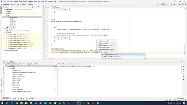 Модульное тестирование / Unit Testing в Java: Загрузка тестовых данных из файла @CsvFileSource смотреть онлайн