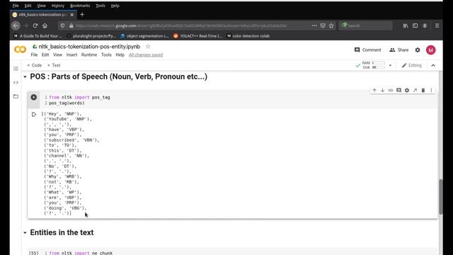 Natural Language Processing NLP - Word & Sentence Tokenize, Stemming, POS, Entities - using NLTK смотреть онлайн